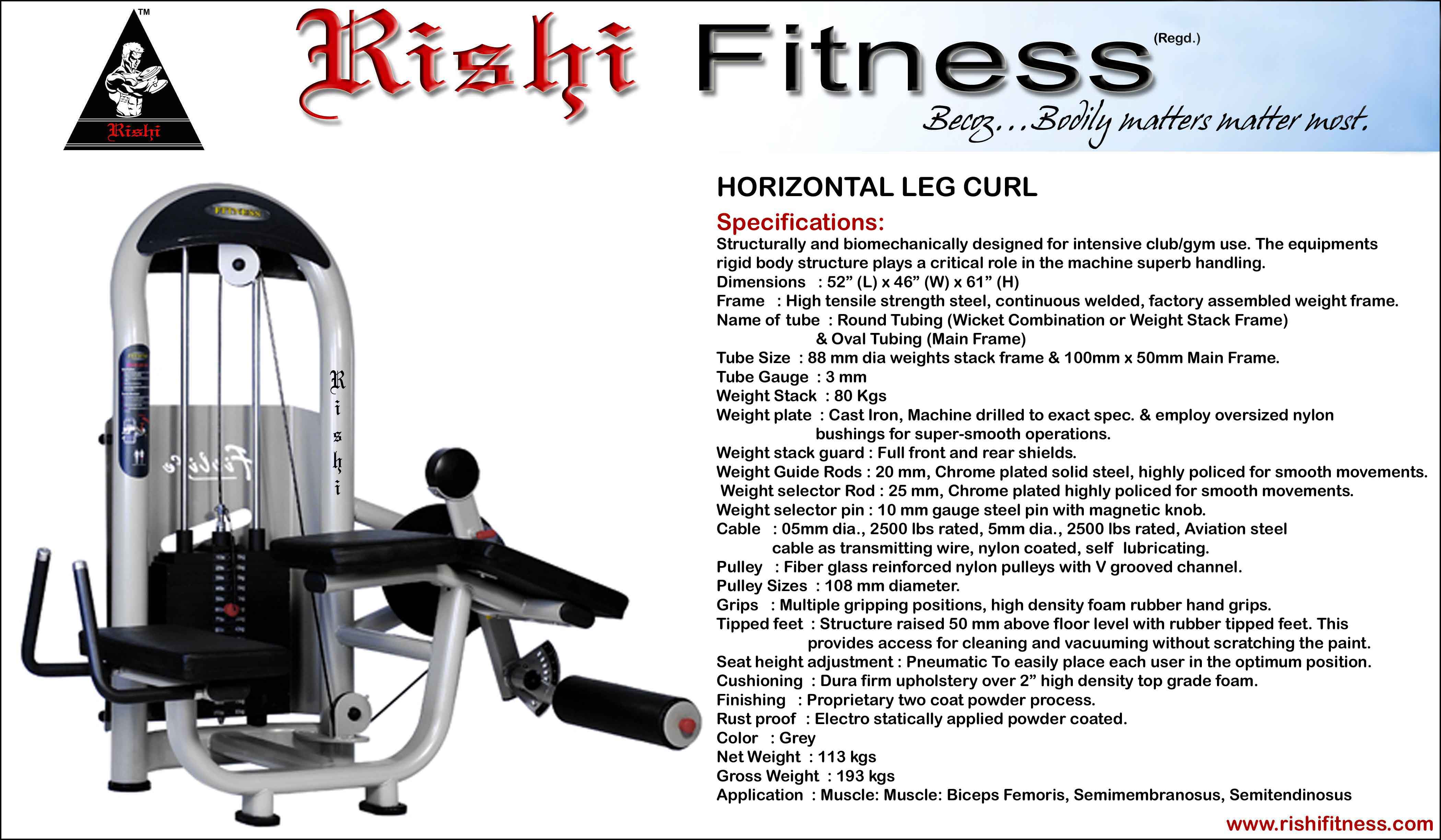 Manufacturers Exporters and Wholesale Suppliers of Horizontal Leg Curl JODHPUR Rajasthan